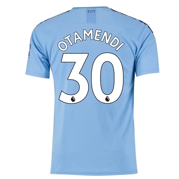 Maillot Football Manchester City NO.30 Otamendi Domicile 2019-20 Bleu